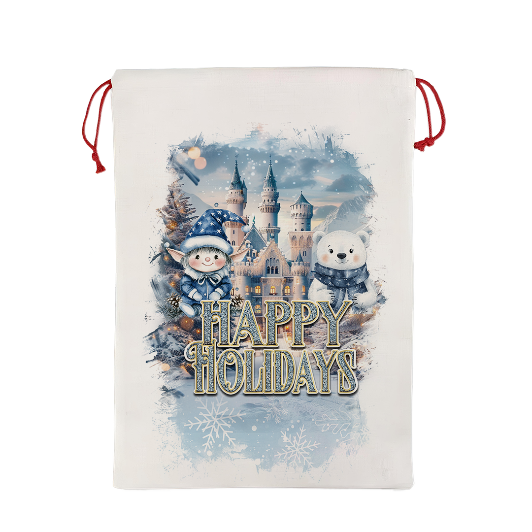 Personalized Holiday Christmas Santa Sack