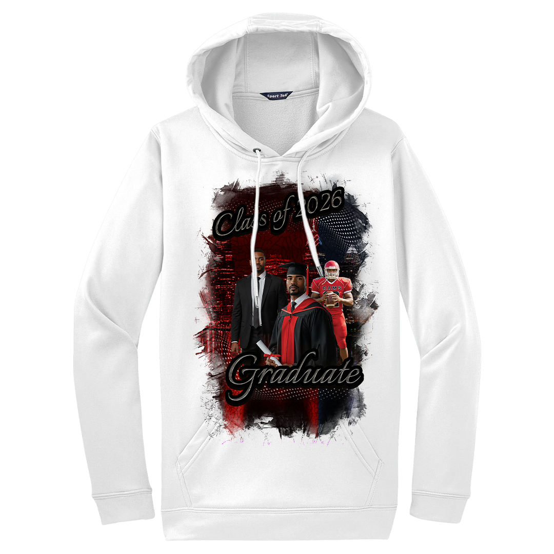 🎓 Class of 2026 Custom Graduation Hoodie – DTF Print
