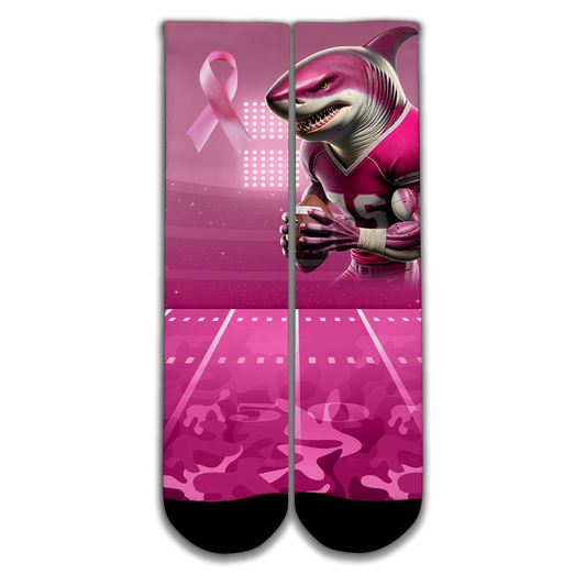 PinkOut Tackle Cancer Custom Socks