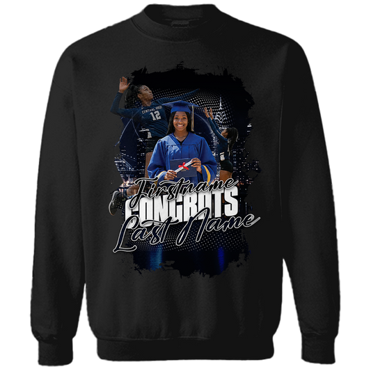 Custom Senior or Sports Sweatshirt (black)